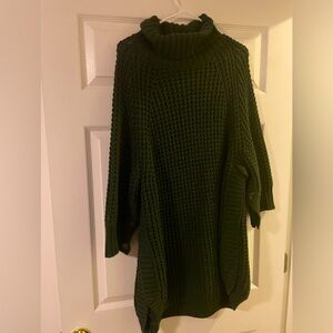 J Crew green women’s sweater